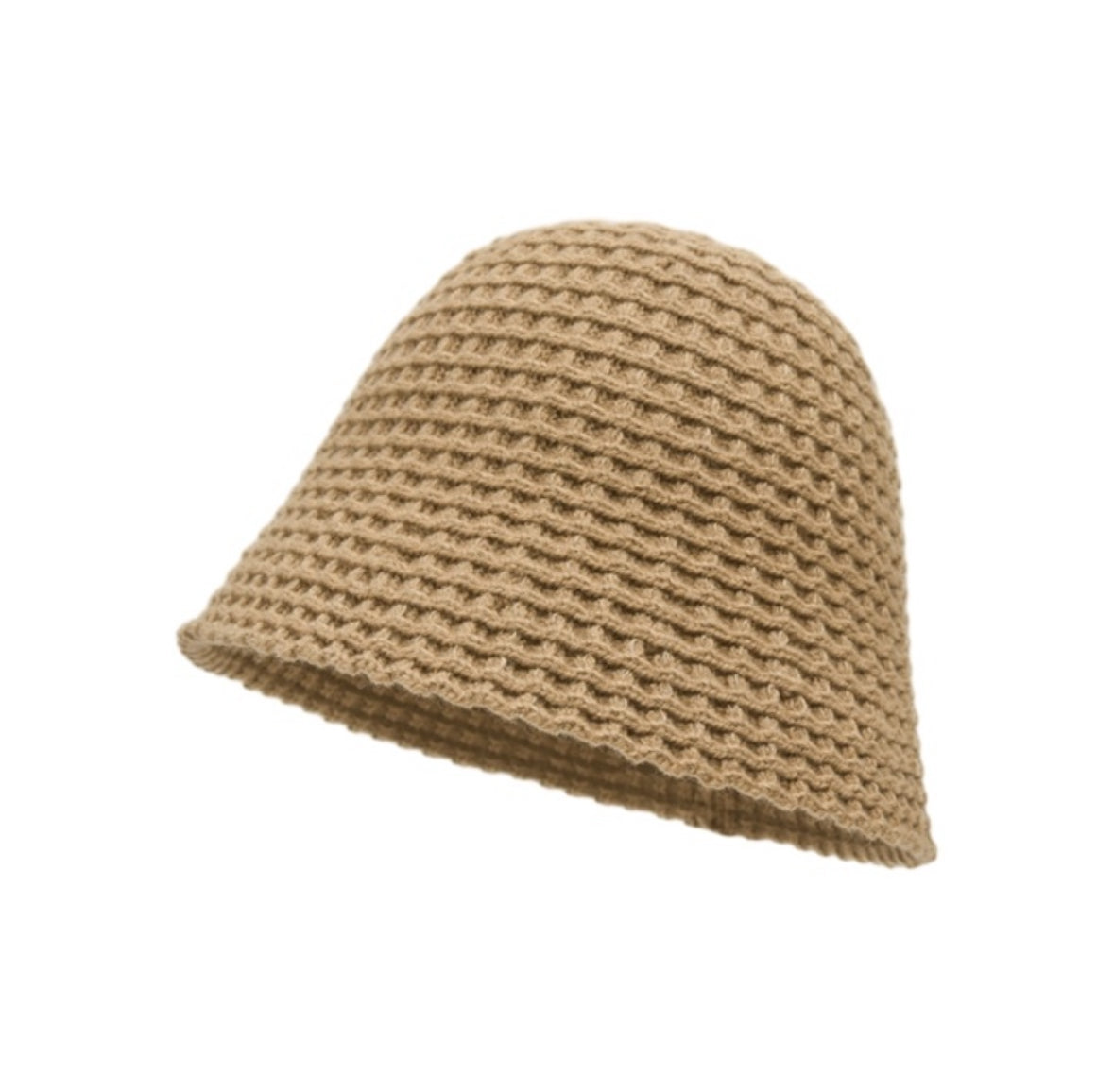 Stylish Waffle Pattern Knit Hat for Women