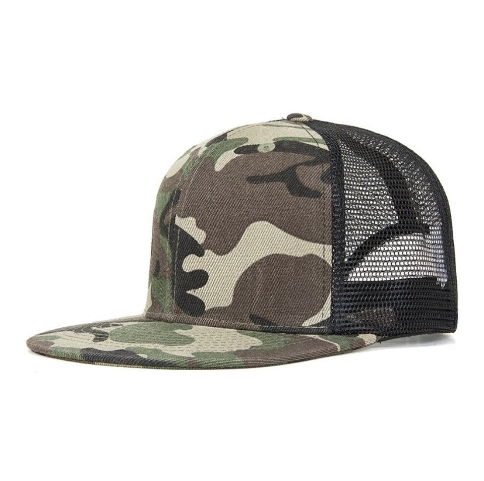 Breathable Flat Brim Hip - Hop Trucker Hat for Dance Practice - Oriental Evien