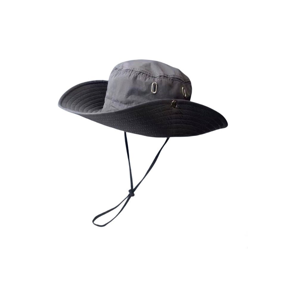 Outdoor Camo Hiking Hat with String Logo - Oriental Evien